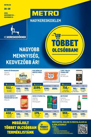 Újság Metro - 2022.11.30 - 2022.12.31.