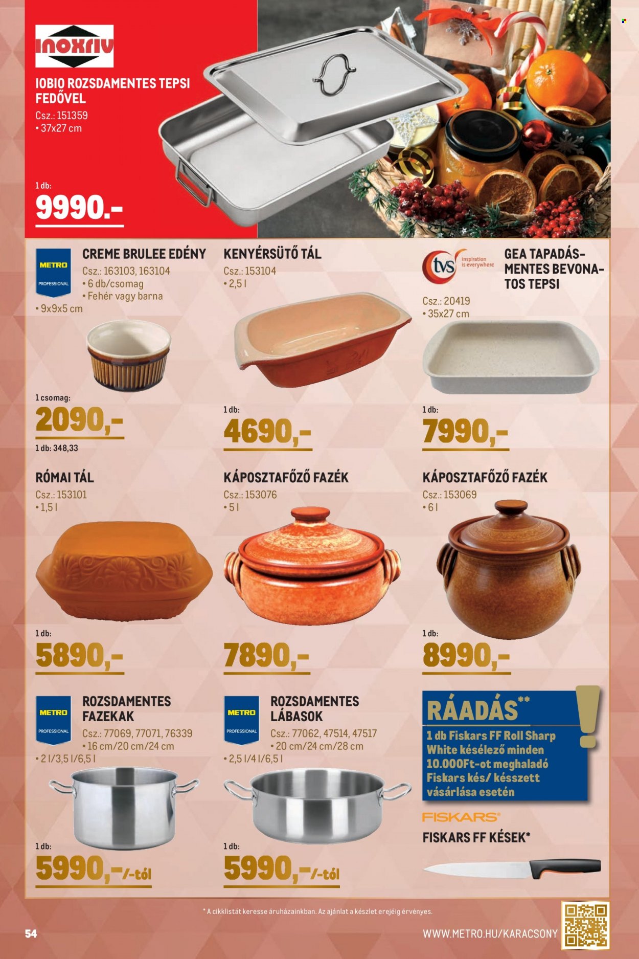 Metro akciós újságok - 2022.11.30 - 2022.12.26. Oldal 54