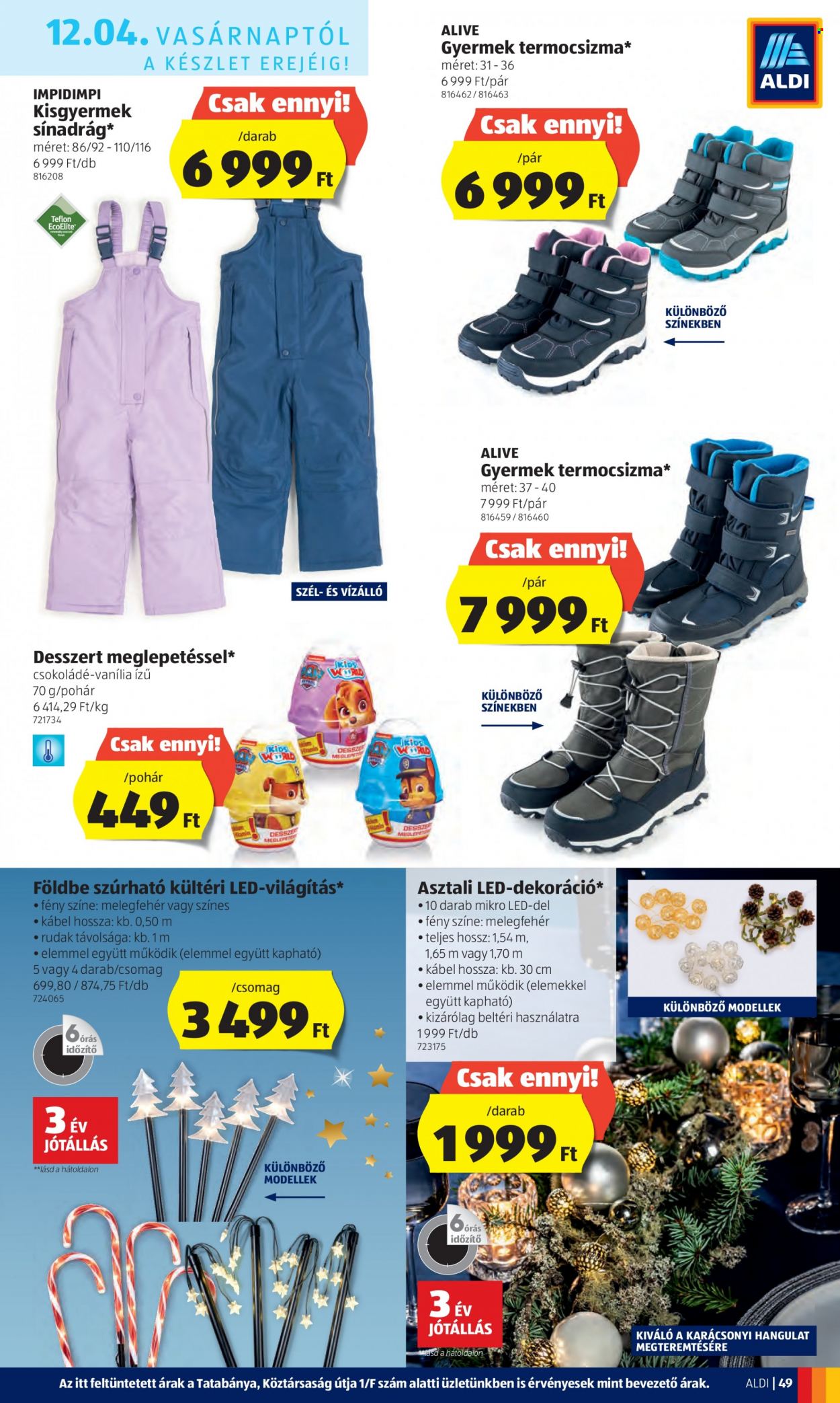 Aldi akciós újságok - 2022.12.01 - 2022.12.07. Oldal 49