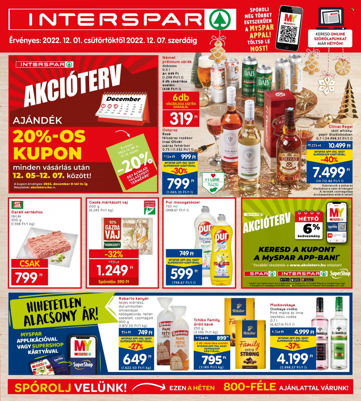 INTERSPAR akciós újságok - 2022.12.01 - 2022.12.07. Oldal 1