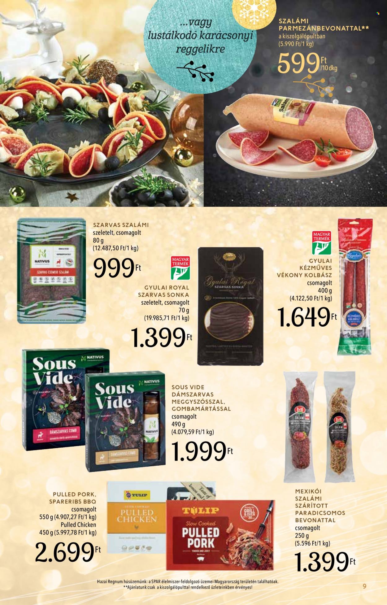 SPAR akciós újságok - 2022.11.28 - 2022.12.24. Oldal 9