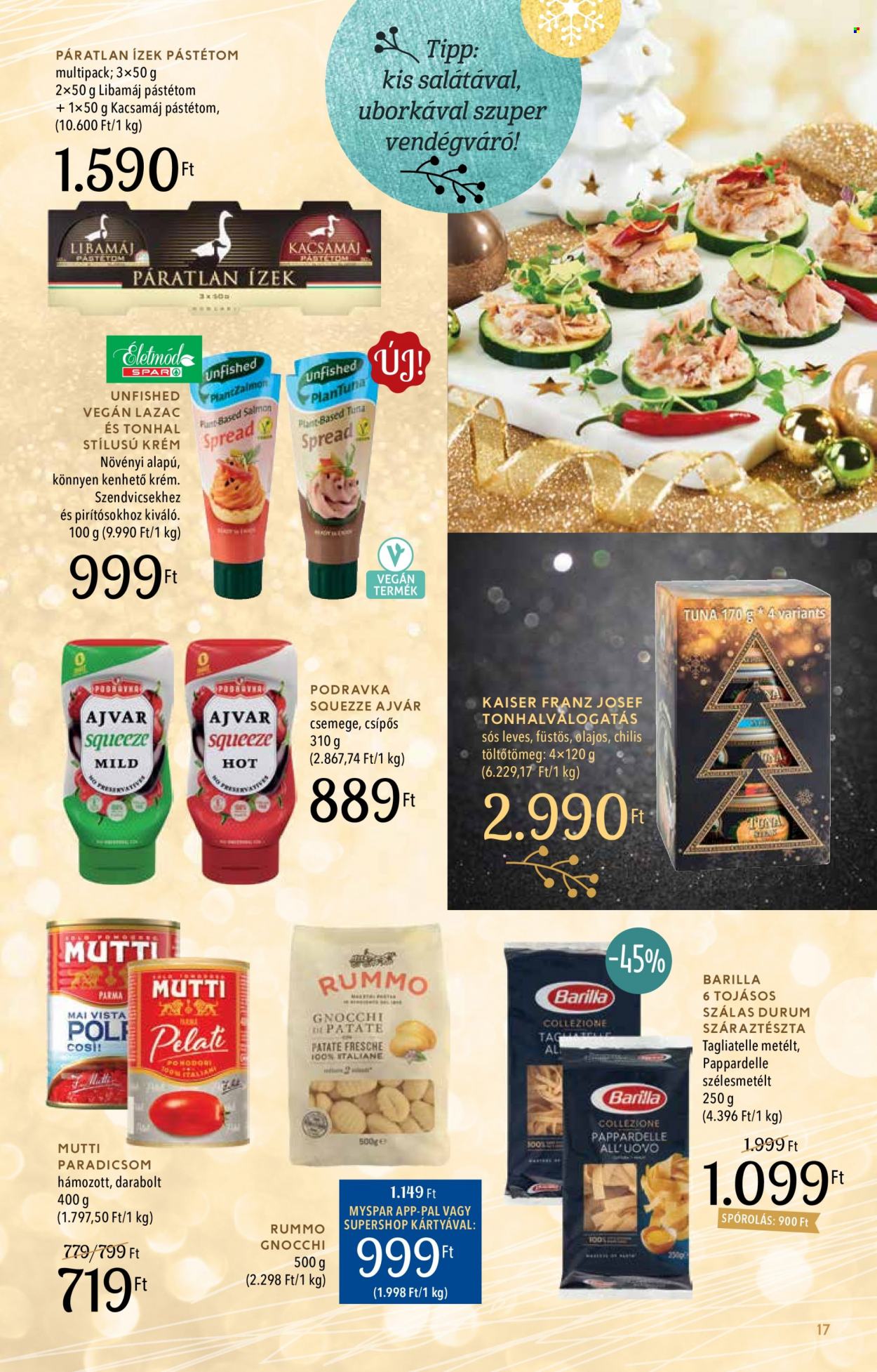 SPAR akciós újságok - 2022.11.28 - 2022.12.24. Oldal 17