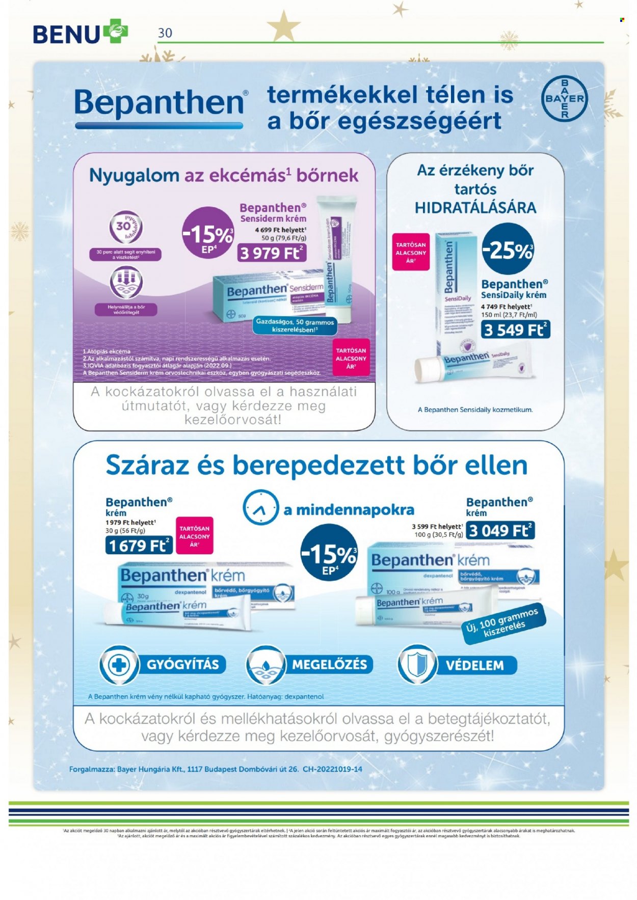 BENU Gyógyszertár akciós újságok - 2022.12.01 - 2022.12.31. Oldal 30
