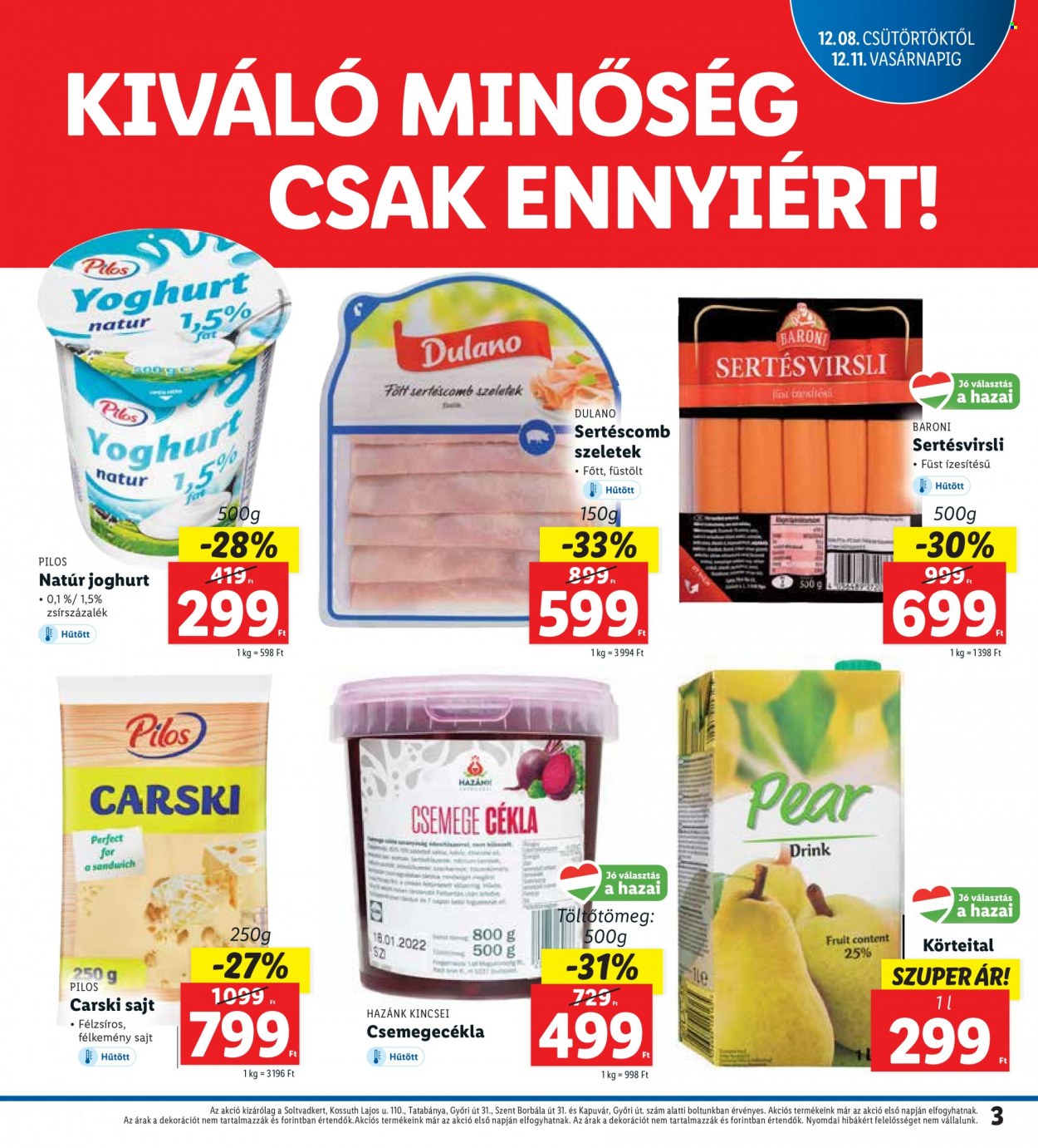Lidl akciós újságok - 2022.12.08 - 2022.12.11. Oldal 3