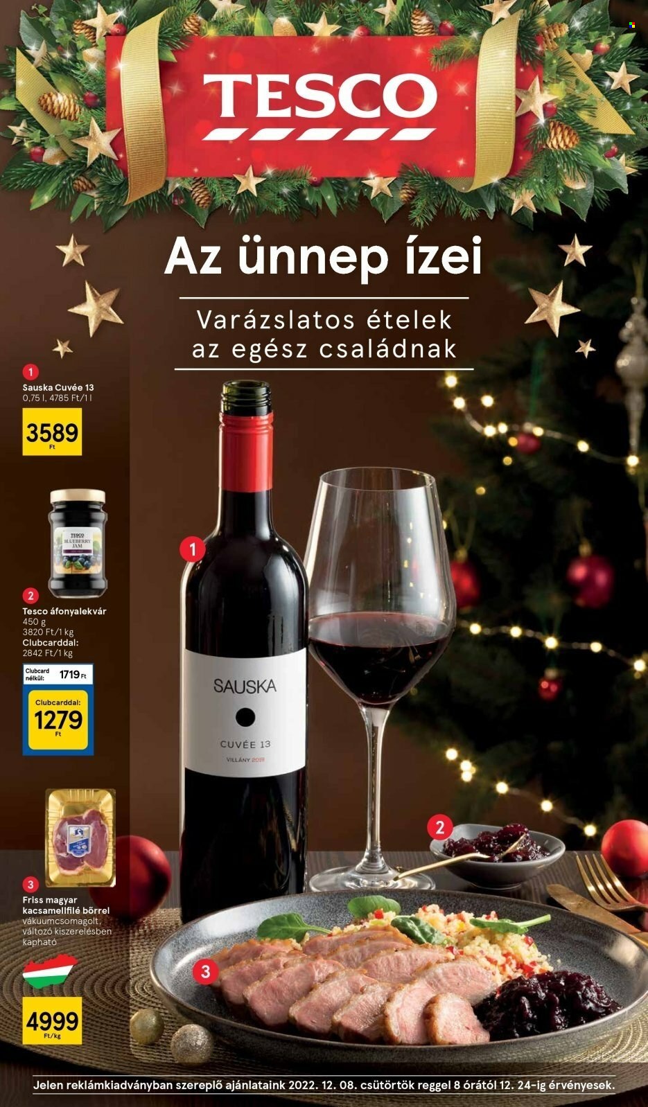 TESCO akciós újságok - 2022.12.08 - 2022.12.24. Oldal 1