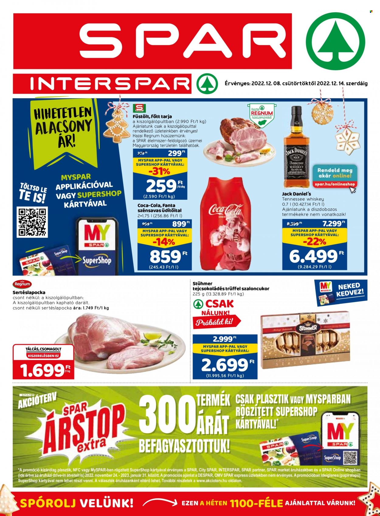 SPAR akciós újságok - 2022.12.08 - 2022.12.14. Oldal 1