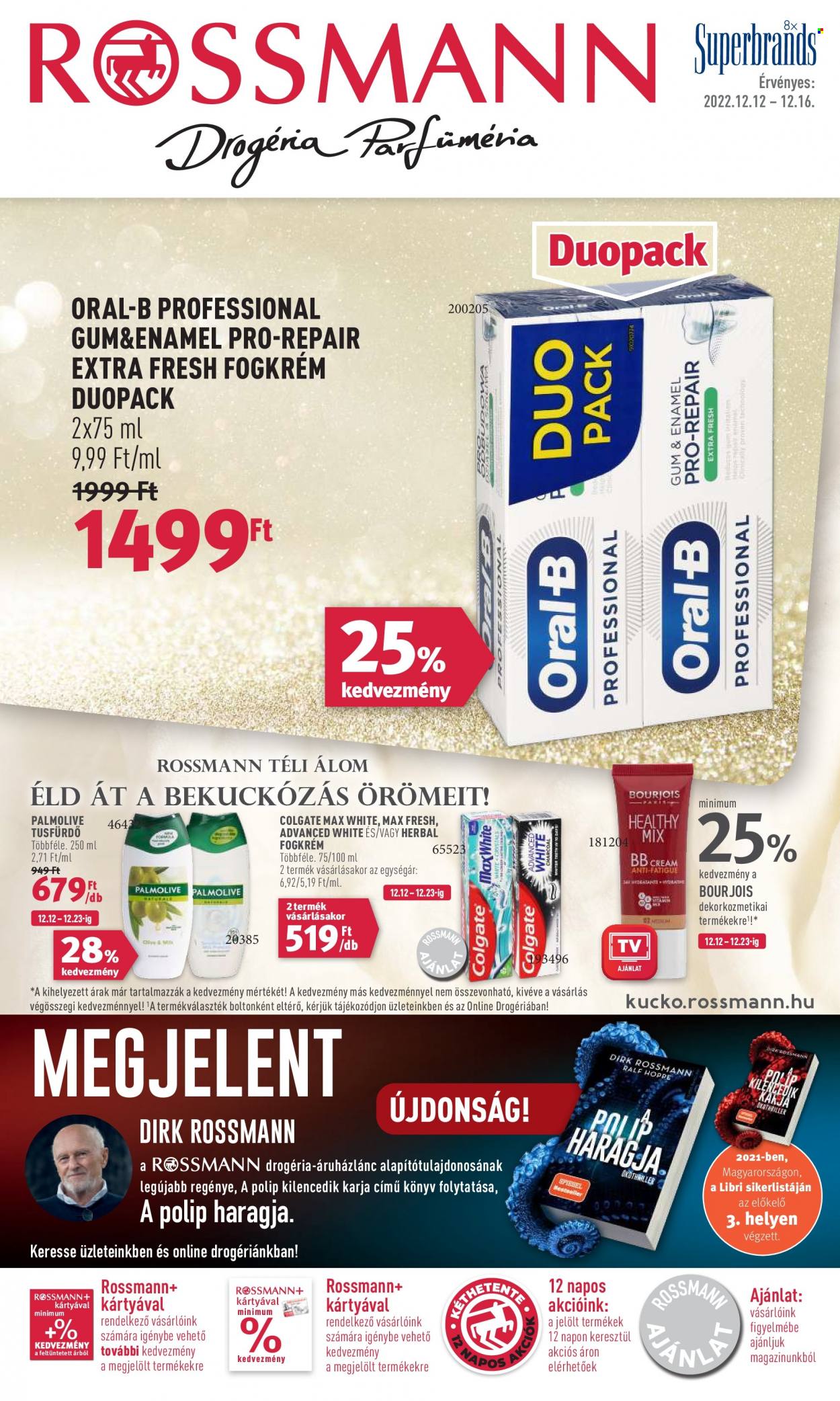Rossmann akciós újságok - 2022.12.12 - 2022.12.16. Oldal 1