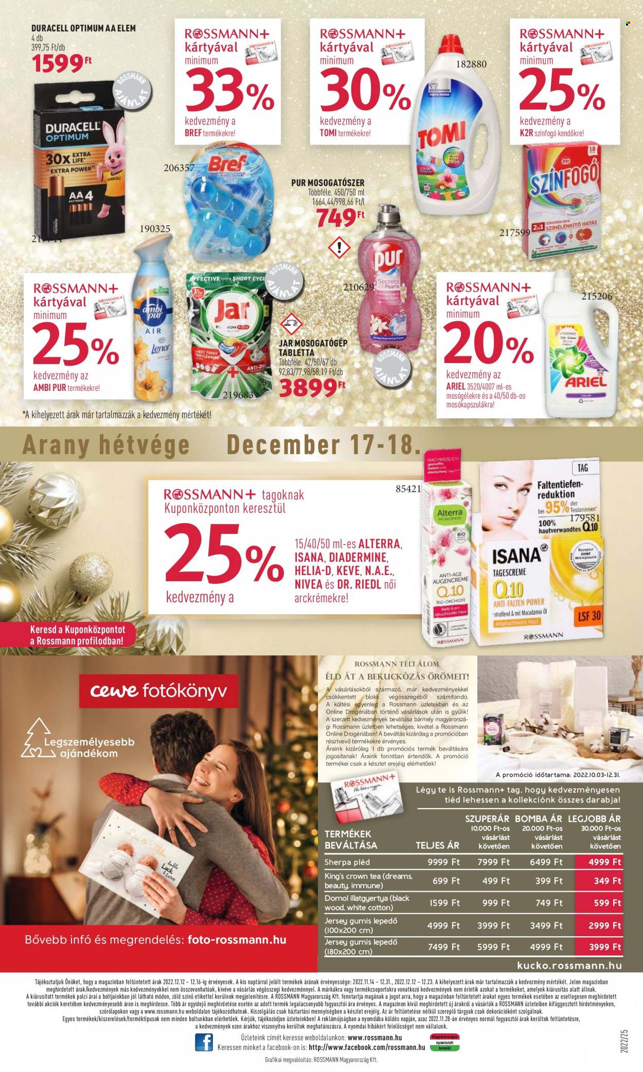 Rossmann akciós újságok - 2022.12.12 - 2022.12.16. Oldal 16