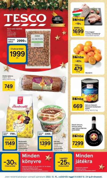 Újság TESCO - 2022.12.15 - 2022.12.24.