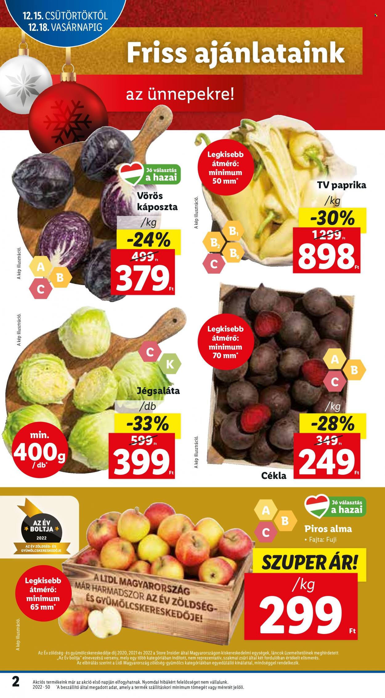 Lidl akciós újságok - 2022.12.15 - 2022.12.21. Oldal 2
