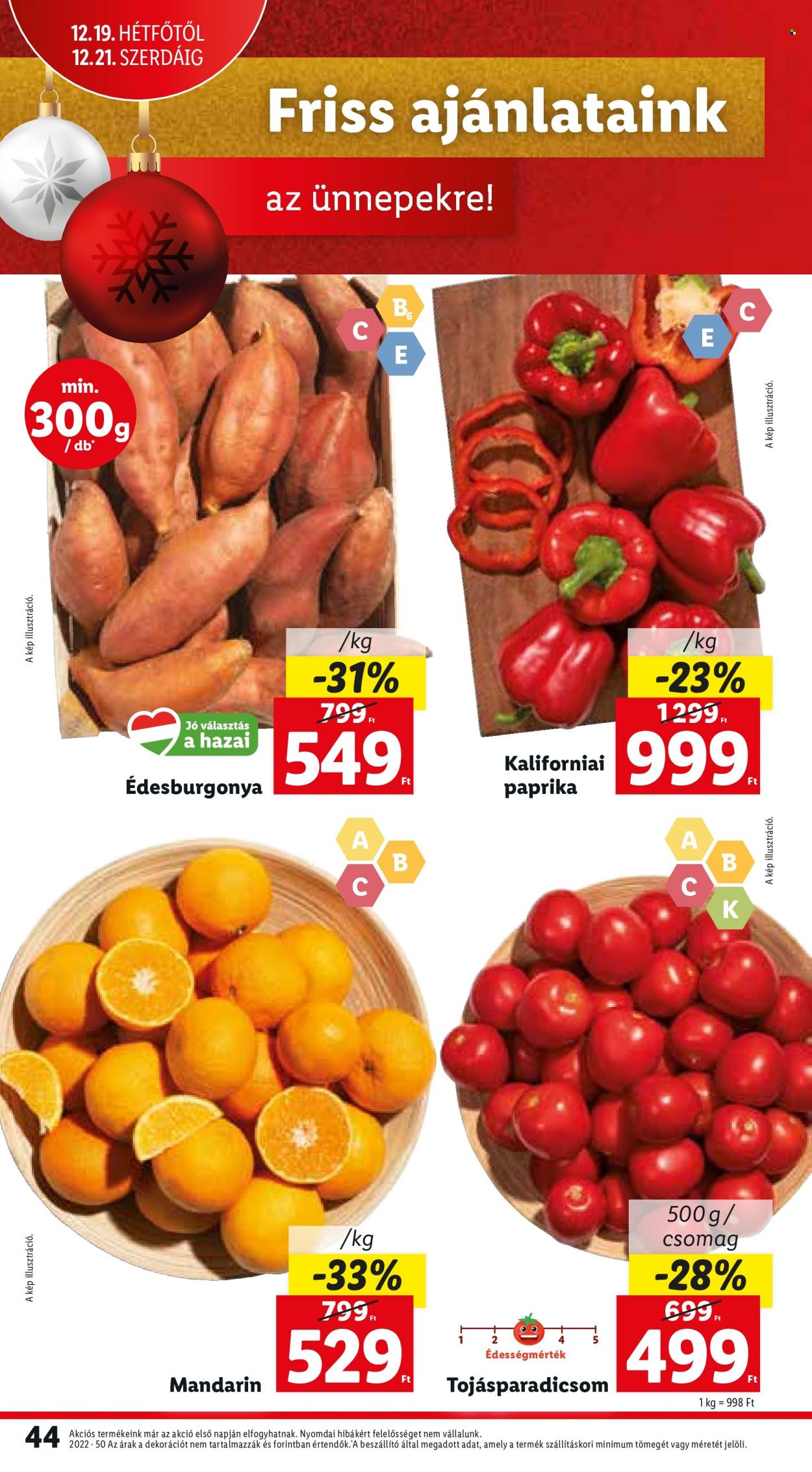 Lidl akciós újságok - 2022.12.15 - 2022.12.21. Oldal 44