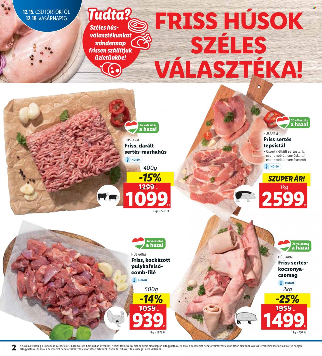 Lidl akciós újságok - 2022.12.15 - 2022.12.18. Oldal 2