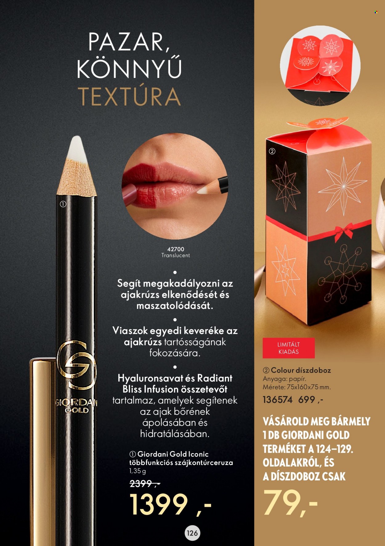Oriflame akciós újságok - 2022.12.10 - 2022.12.27. Oldal 126