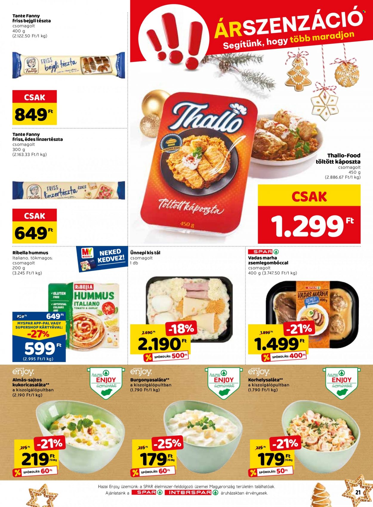 SPAR akciós újságok - 2022.12.15 - 2022.12.24. Oldal 35