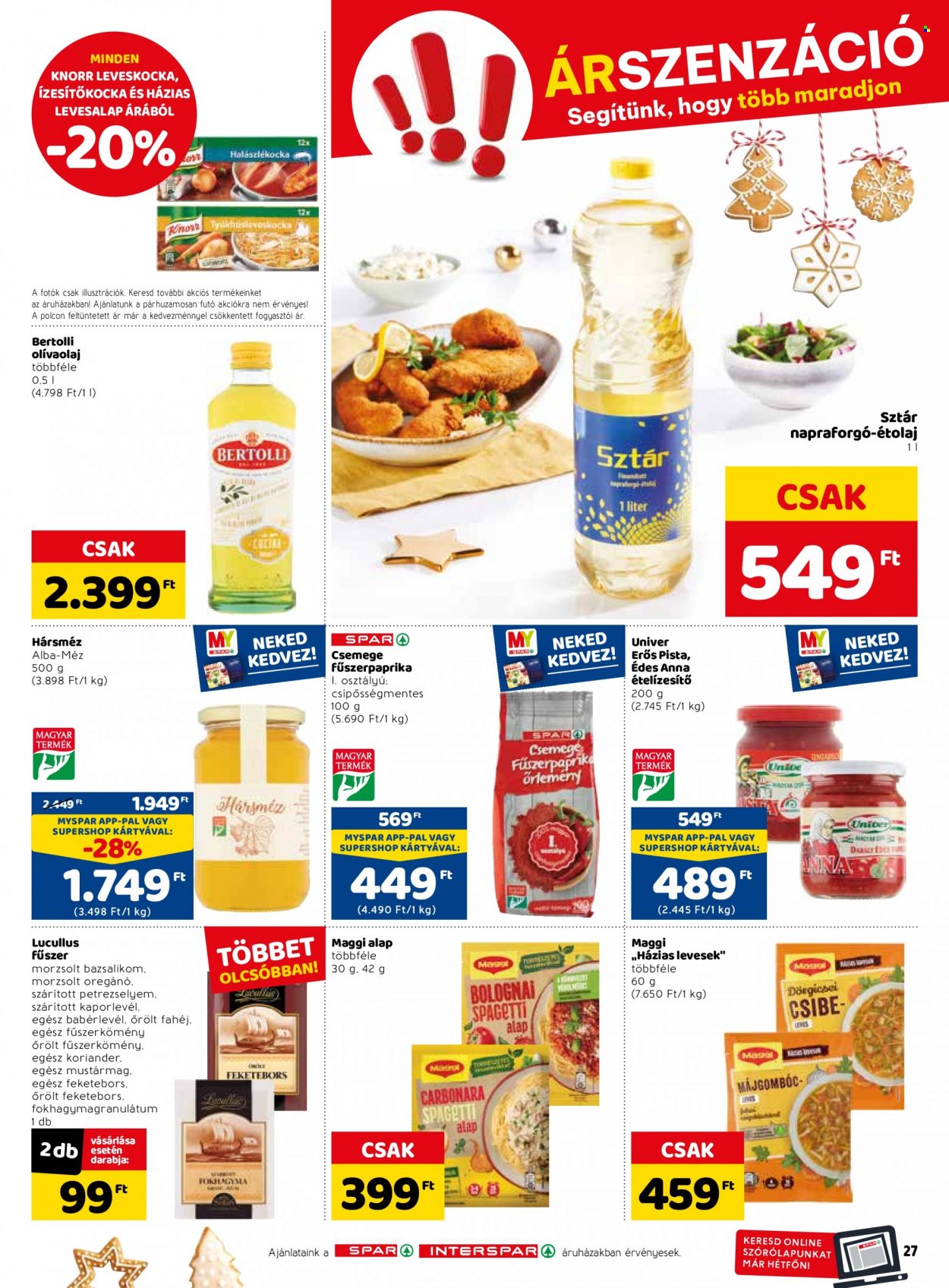 SPAR akciós újságok - 2022.12.15 - 2022.12.24. Oldal 45