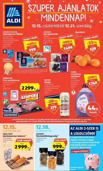 Újság Aldi - 2022.12.15 - 2022.12.21.