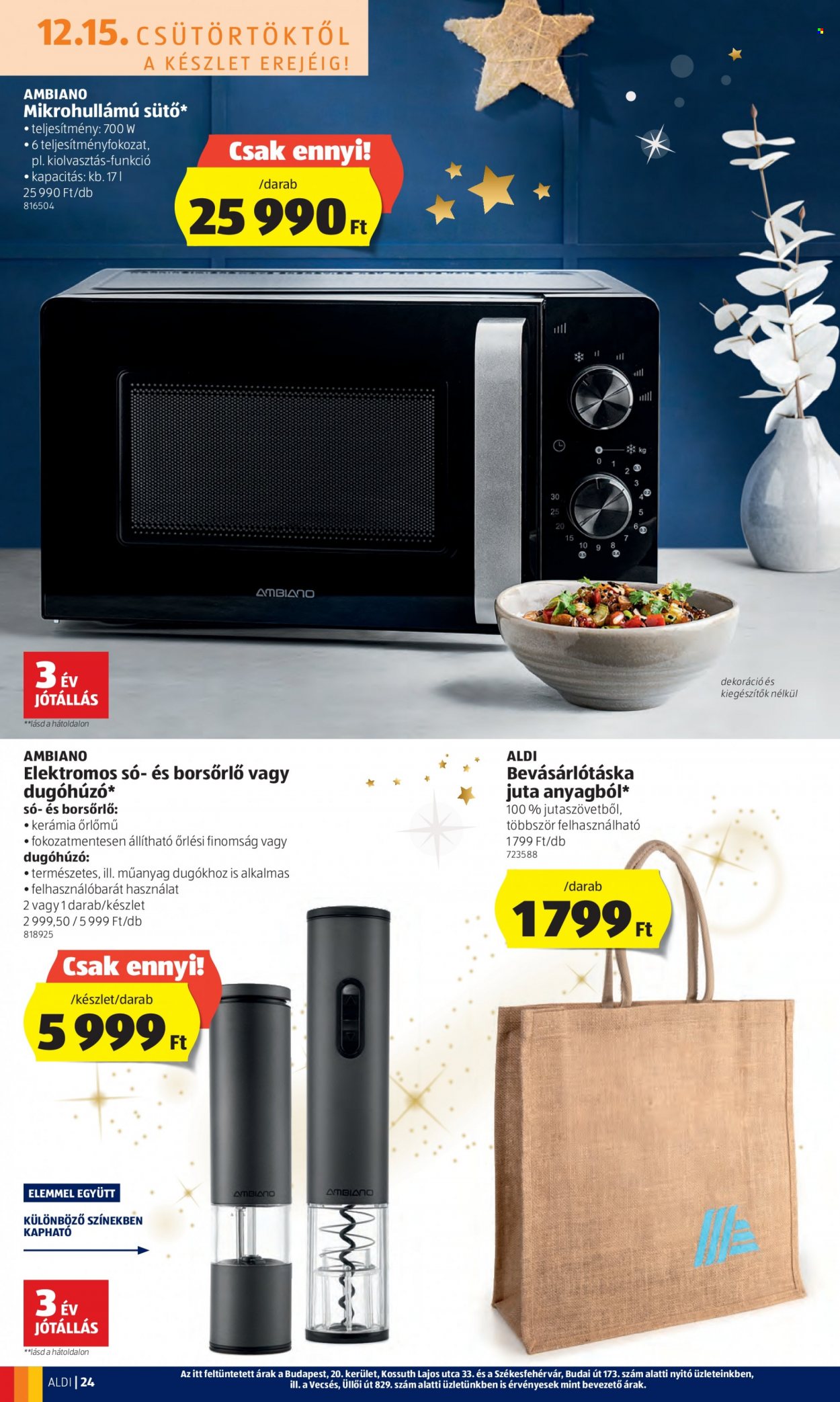 Aldi akciós újságok - 2022.12.15 - 2022.12.21. Oldal 24