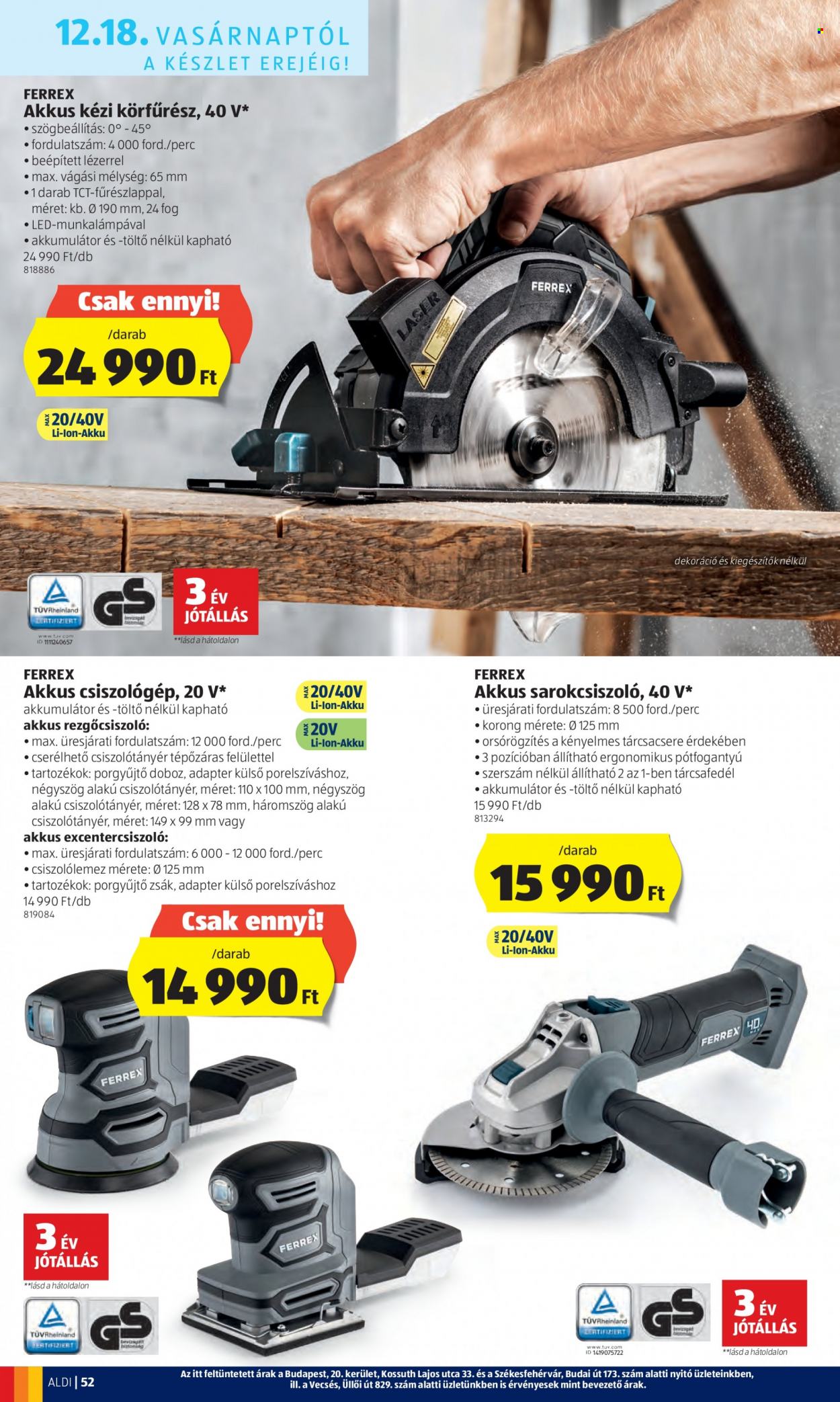 Aldi akciós újságok - 2022.12.15 - 2022.12.21. Oldal 52