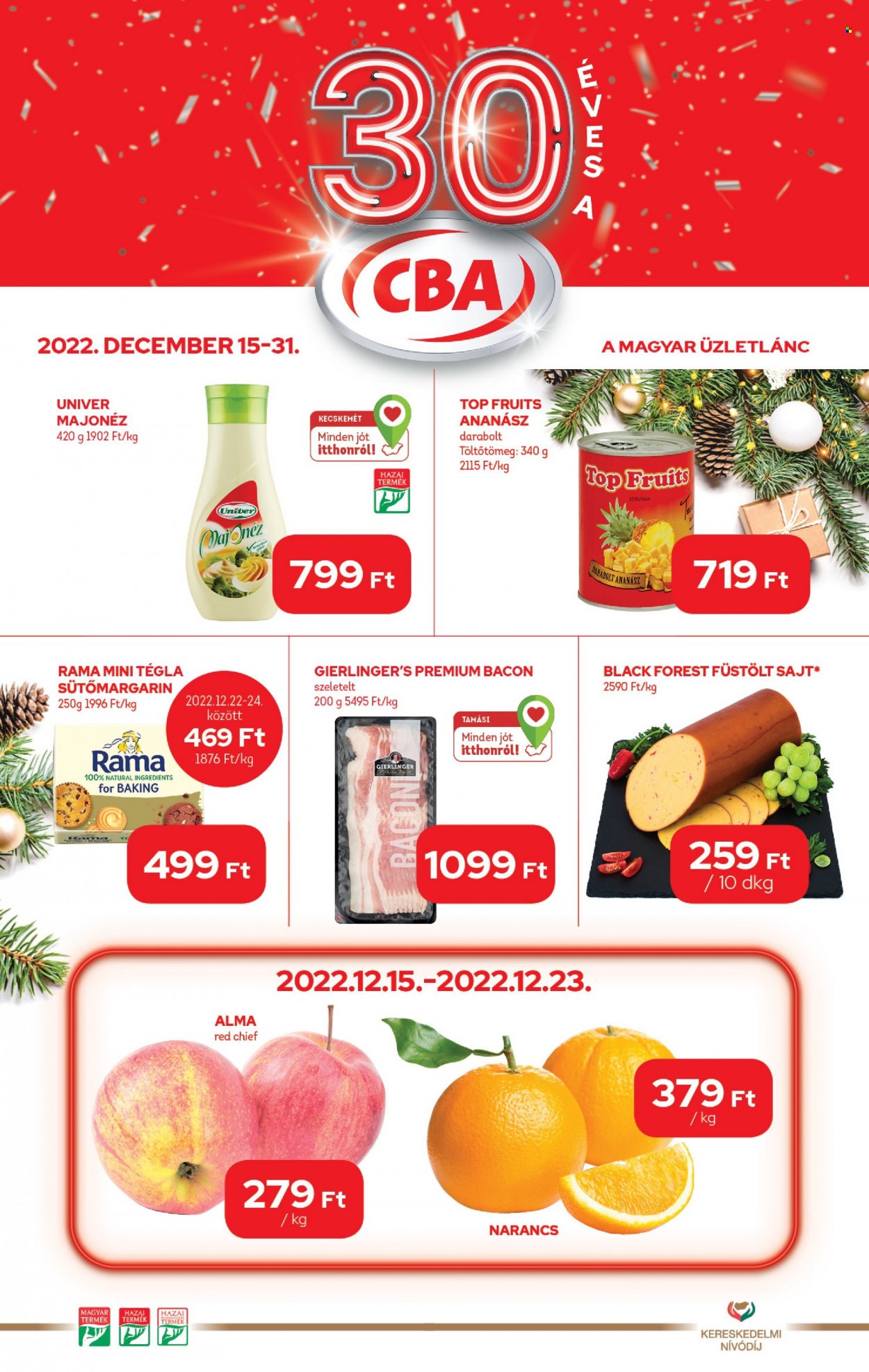 CBA akciós újságok - 2022.12.15 - 2022.12.31. Oldal 1