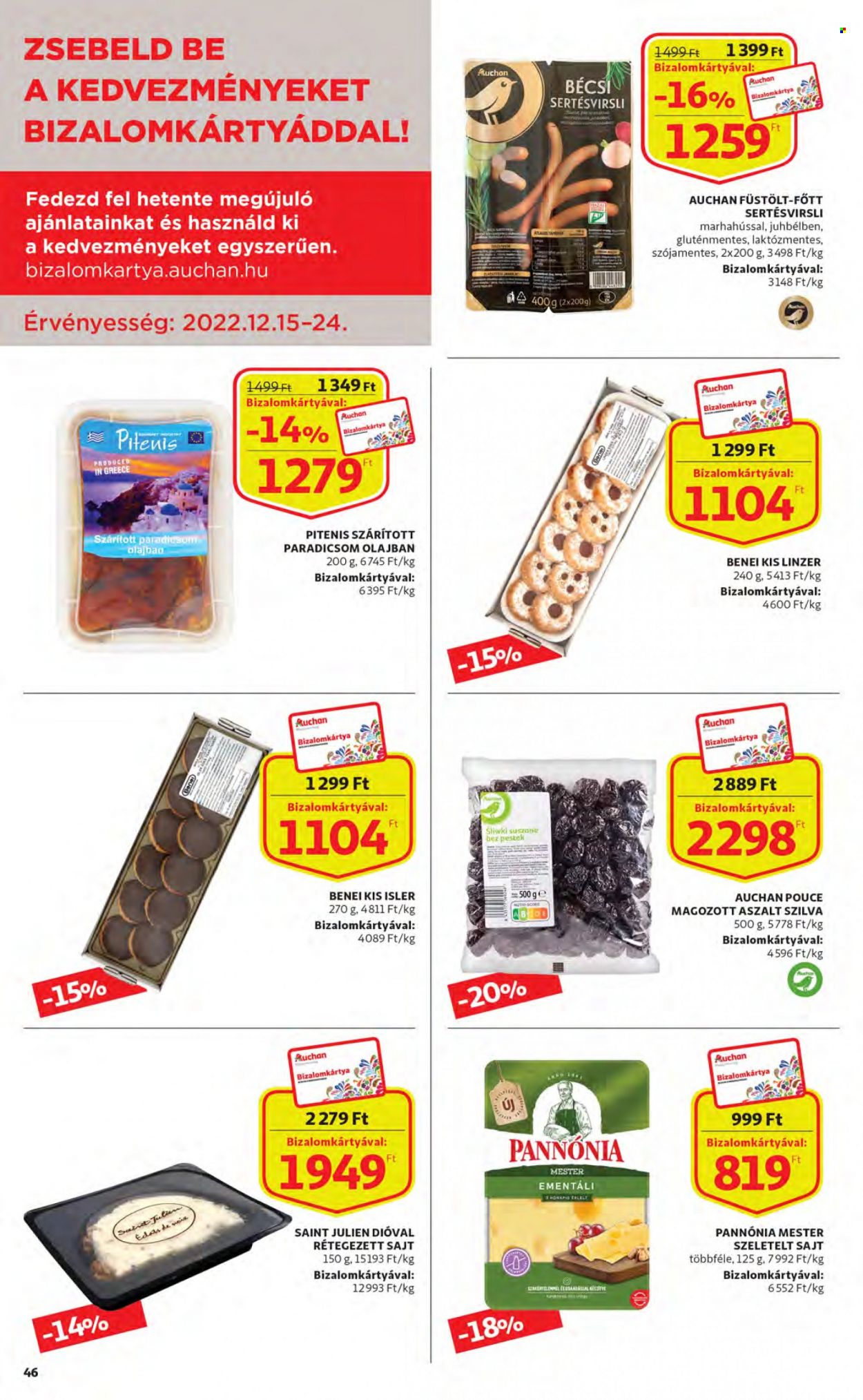 Auchan akciós újságok - 2022.12.15 - 2022.12.24. Oldal 46