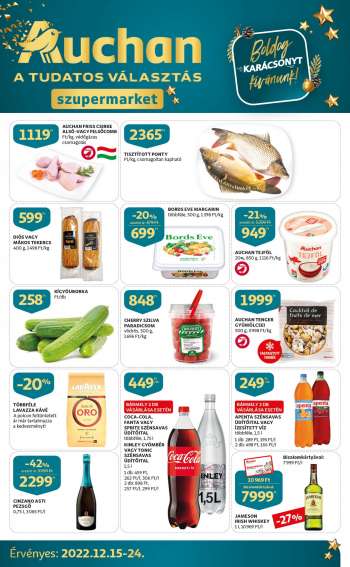 Újság Auchan - 2022.12.15 - 2022.12.24.