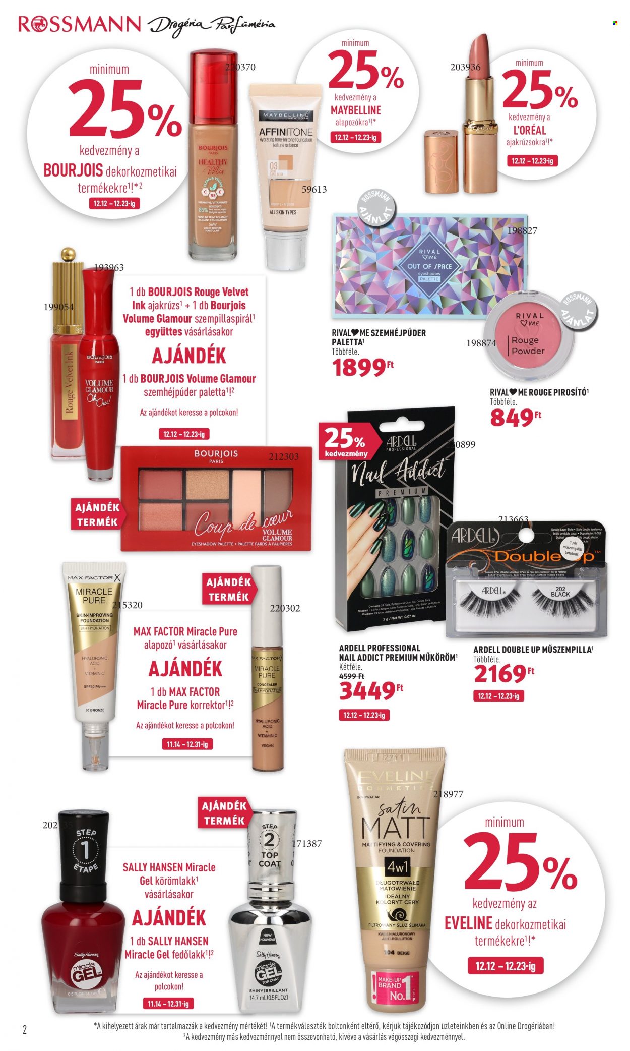 Rossmann akciós újságok - 2022.12.19 - 2022.12.23. Oldal 2
