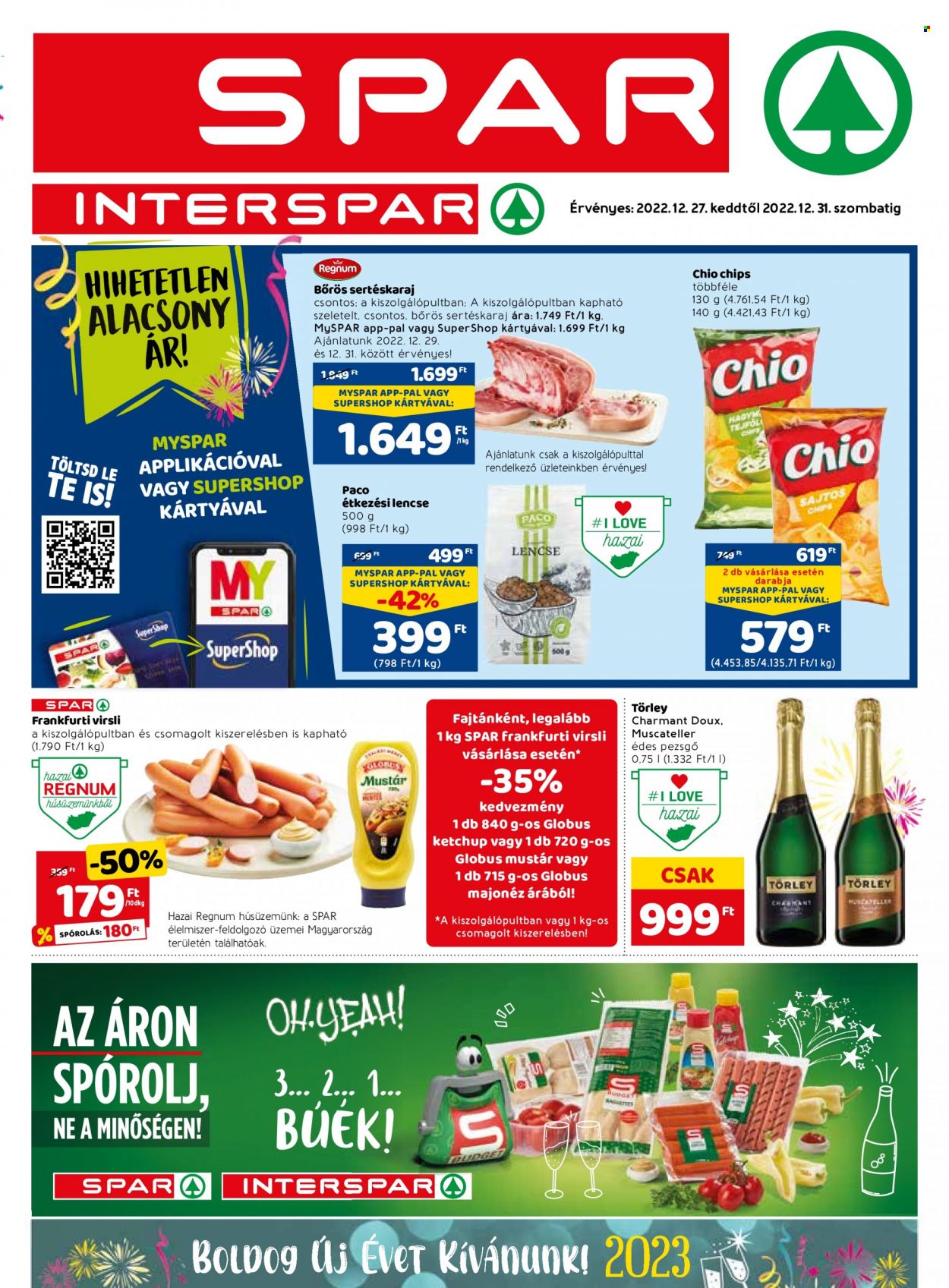 SPAR akciós újságok - 2022.12.27 - 2022.12.31. Oldal 1