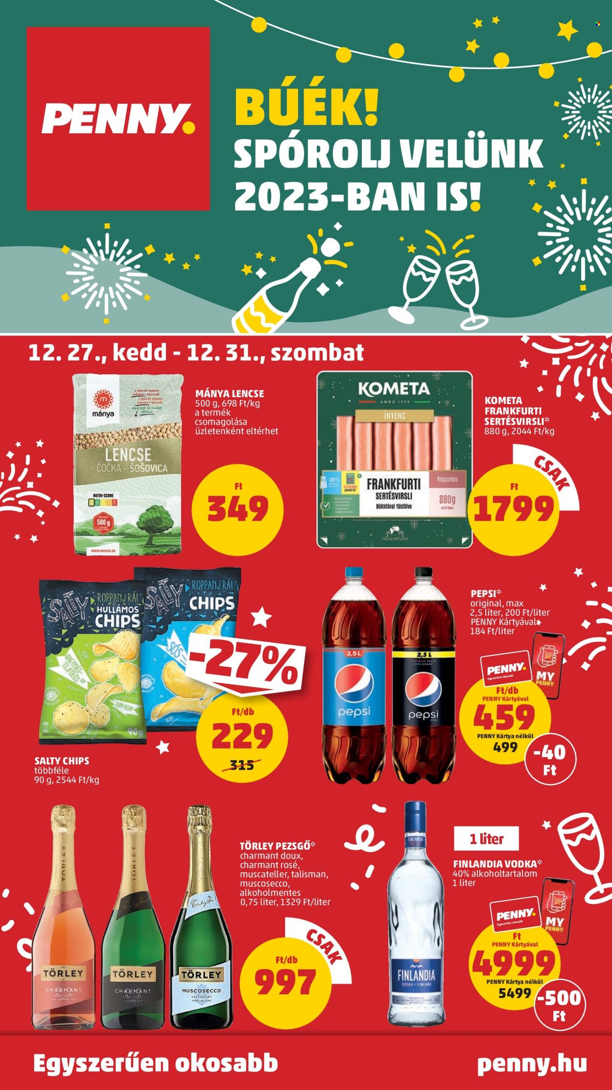 Penny Market akciós újságok - 2022.12.27 - 2022.12.31. Oldal 1