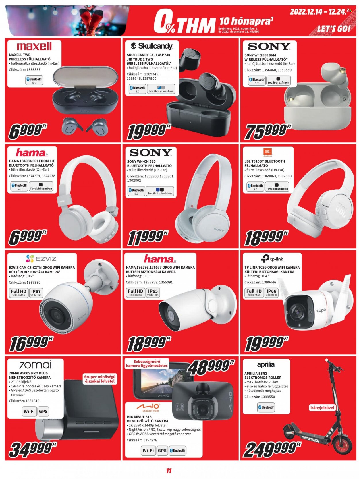 MediaMarkt akciós újságok - 2022.12.14 - 2022.12.24. Oldal 11