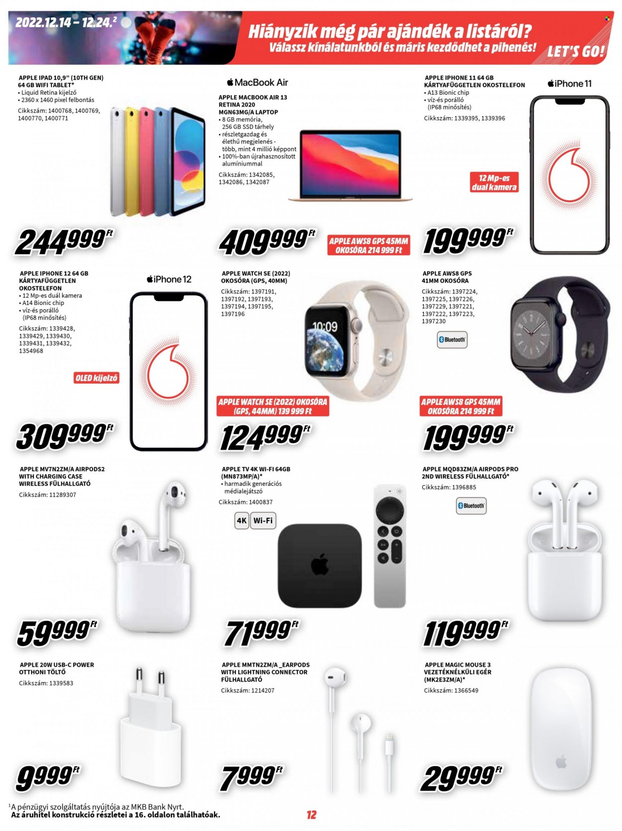 MediaMarkt akciós újságok - 2022.12.14 - 2022.12.24. Oldal 12