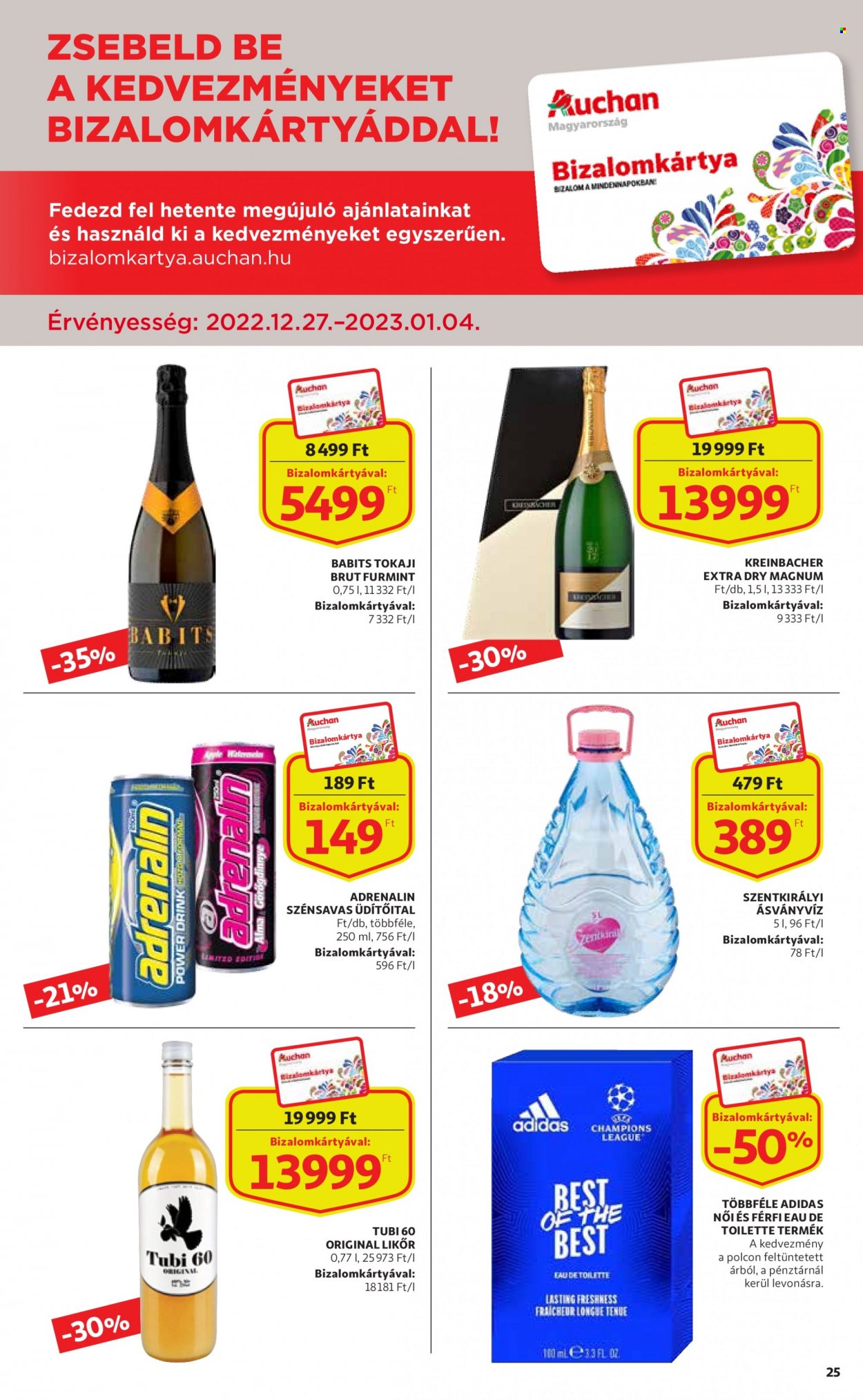Auchan akciós újságok - 2022.12.27 - 2023.01.04. Oldal 25