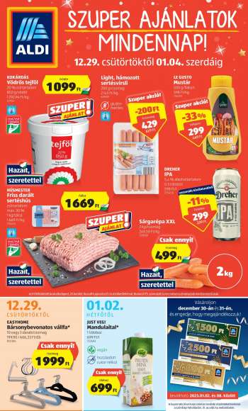 Újság Aldi - 2022.12.29 - 2023.01.04.