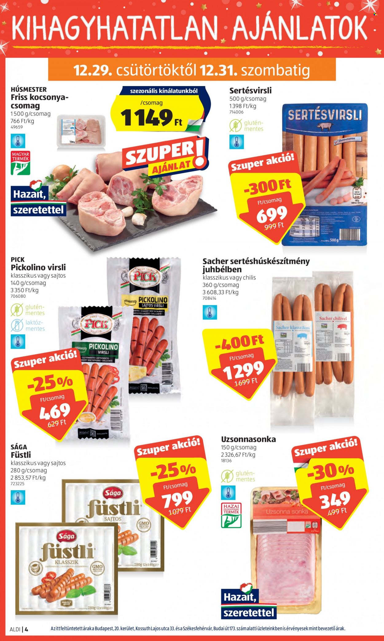 Aldi akciós újságok - 2022.12.29 - 2023.01.04. Oldal 4