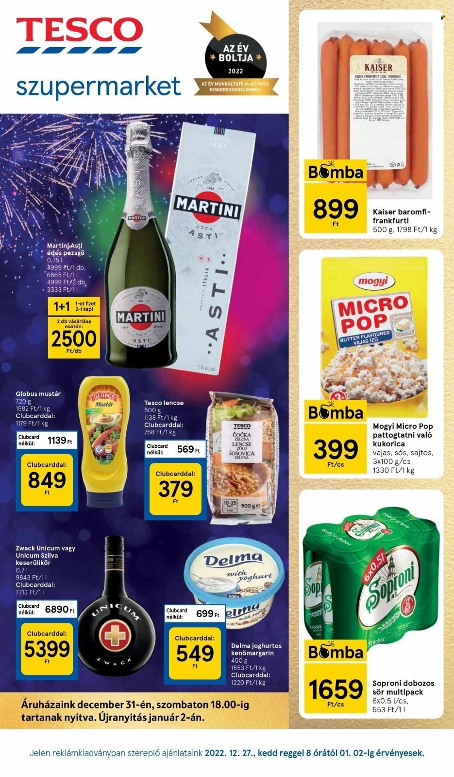 TESCO akciós újságok - 2022.12.27 - 2023.01.02. Oldal 1