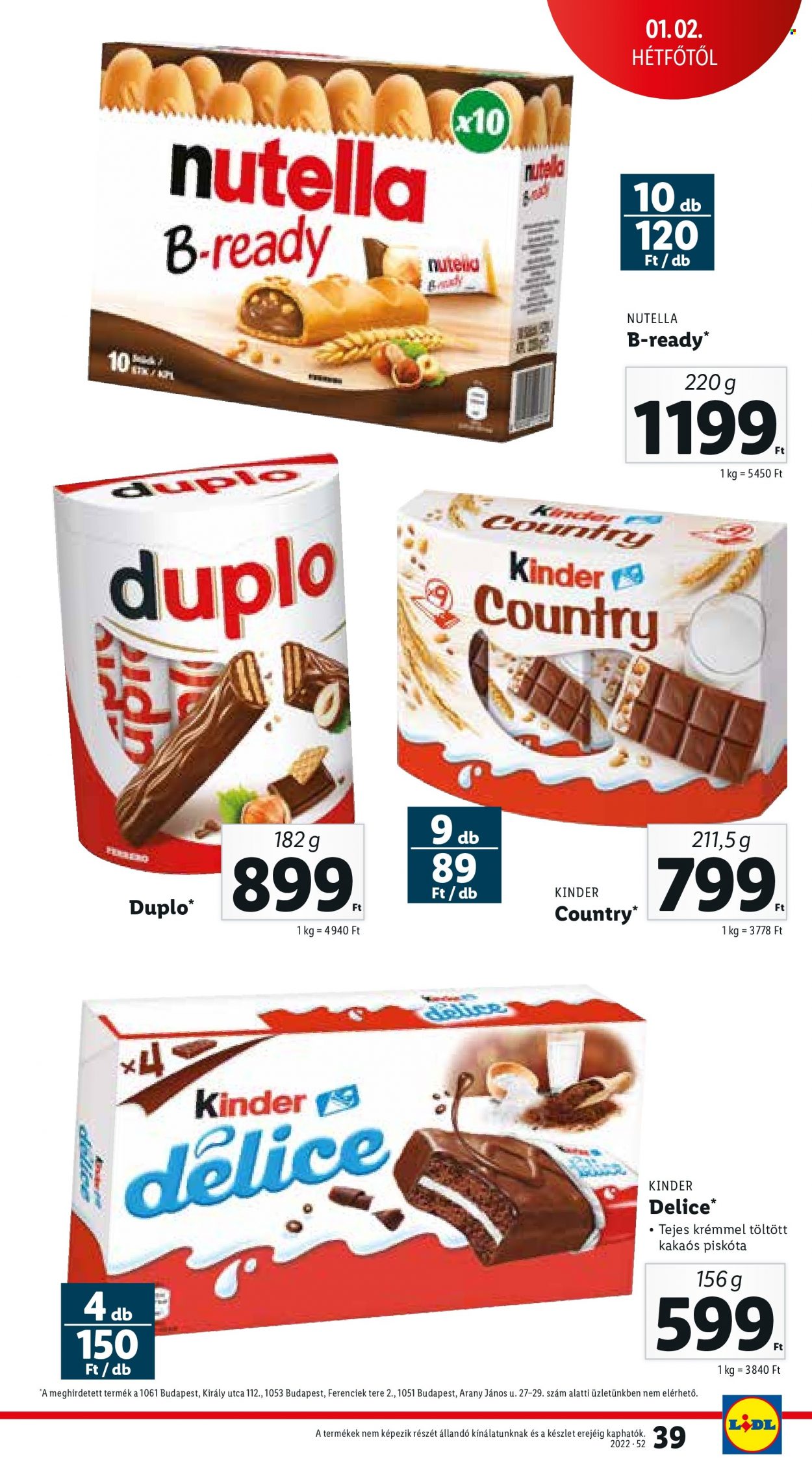 Lidl akciós újságok - 2022.12.29 - 2023.01.04. Oldal 39