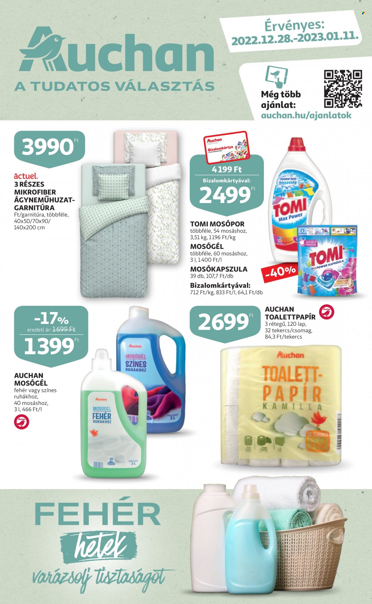 Auchan akciós újságok - 2022.12.28 - 2023.01.11. Oldal 1