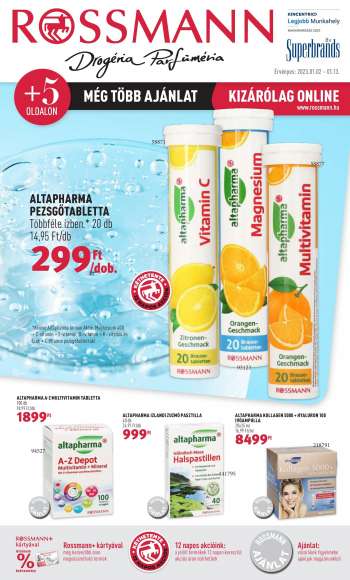 Újság Rossmann - 2023.01.02 - 2023.01.13.