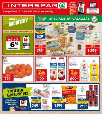 Újság INTERSPAR - 2023.01.02 - 2023.01.04.
