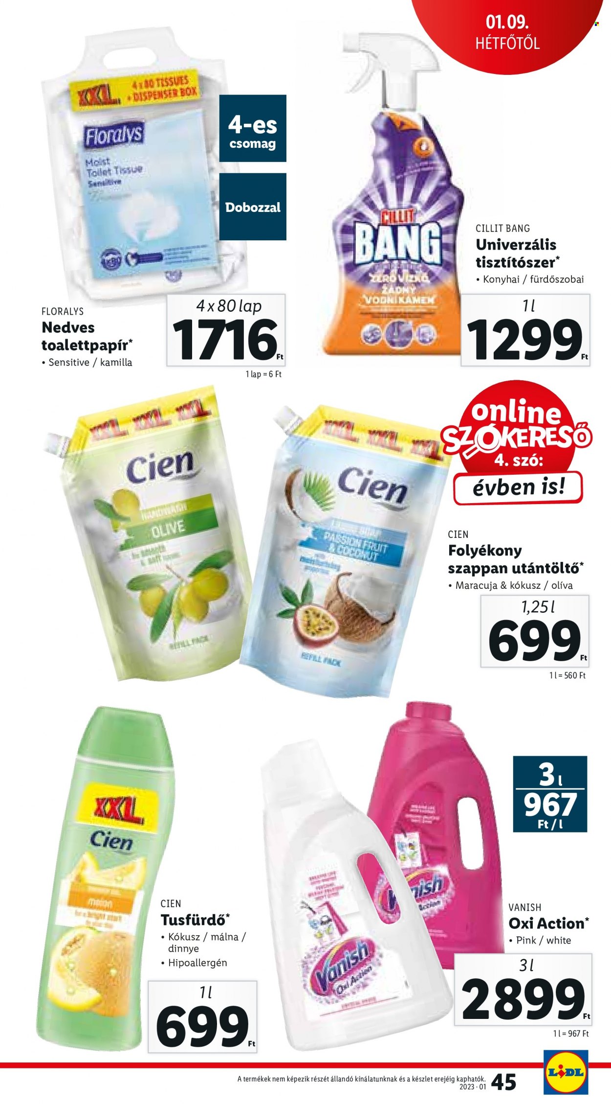 Lidl akciós újságok - 2023.01.05 - 2023.01.11. Oldal 45
