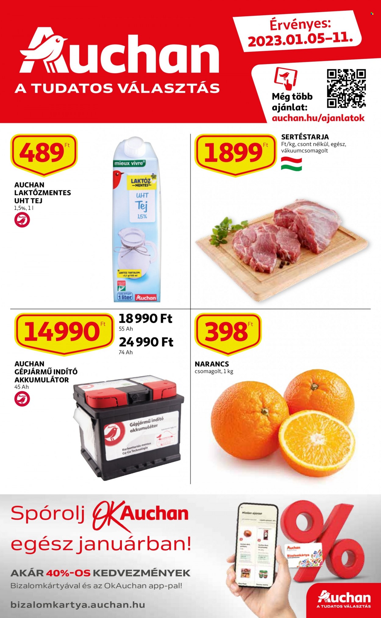 Auchan akciós újságok - 2023.01.05 - 2023.01.11. Oldal 1