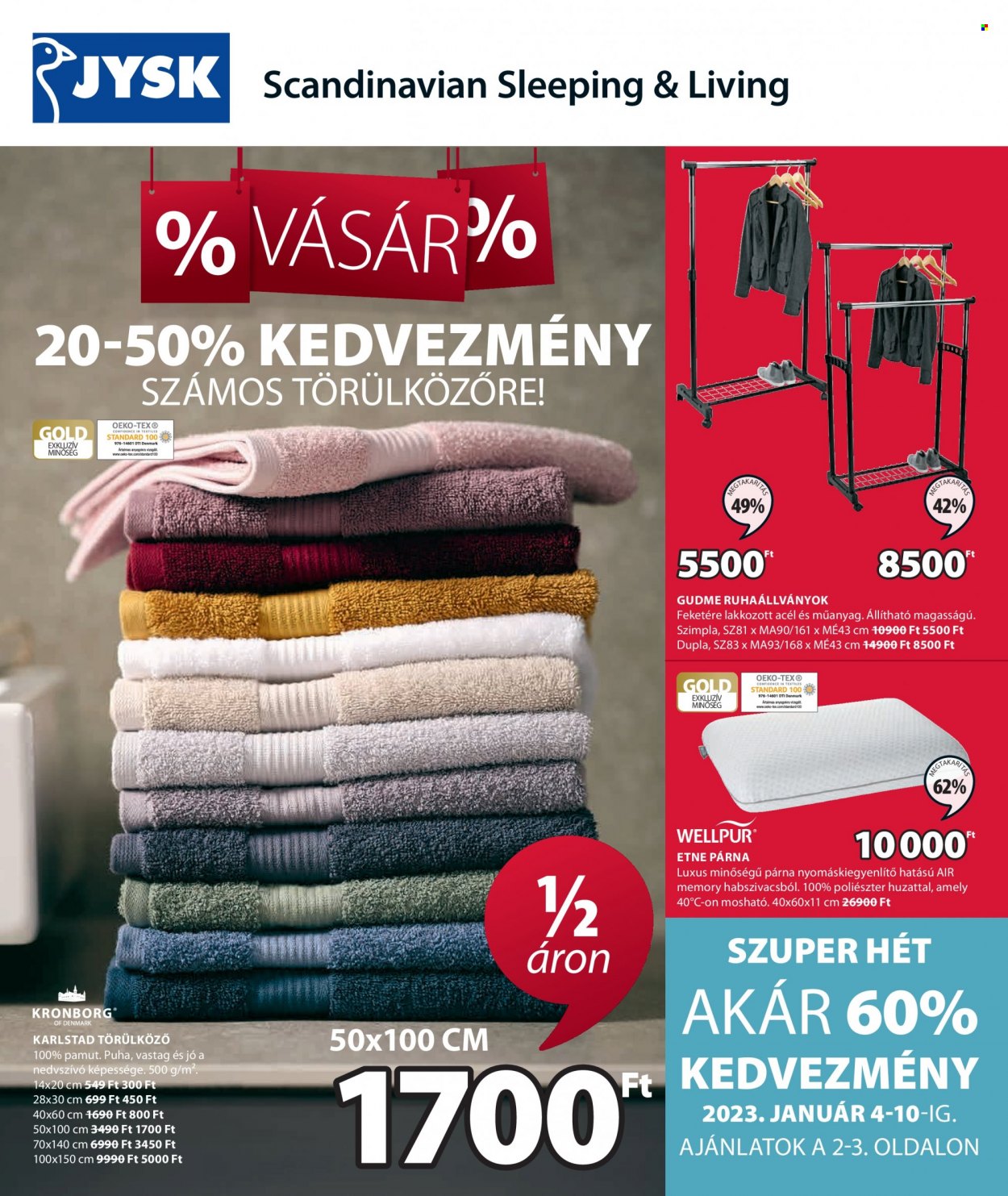JYSK akciós újságok - 2023.01.04 - 2023.01.31. Oldal 1