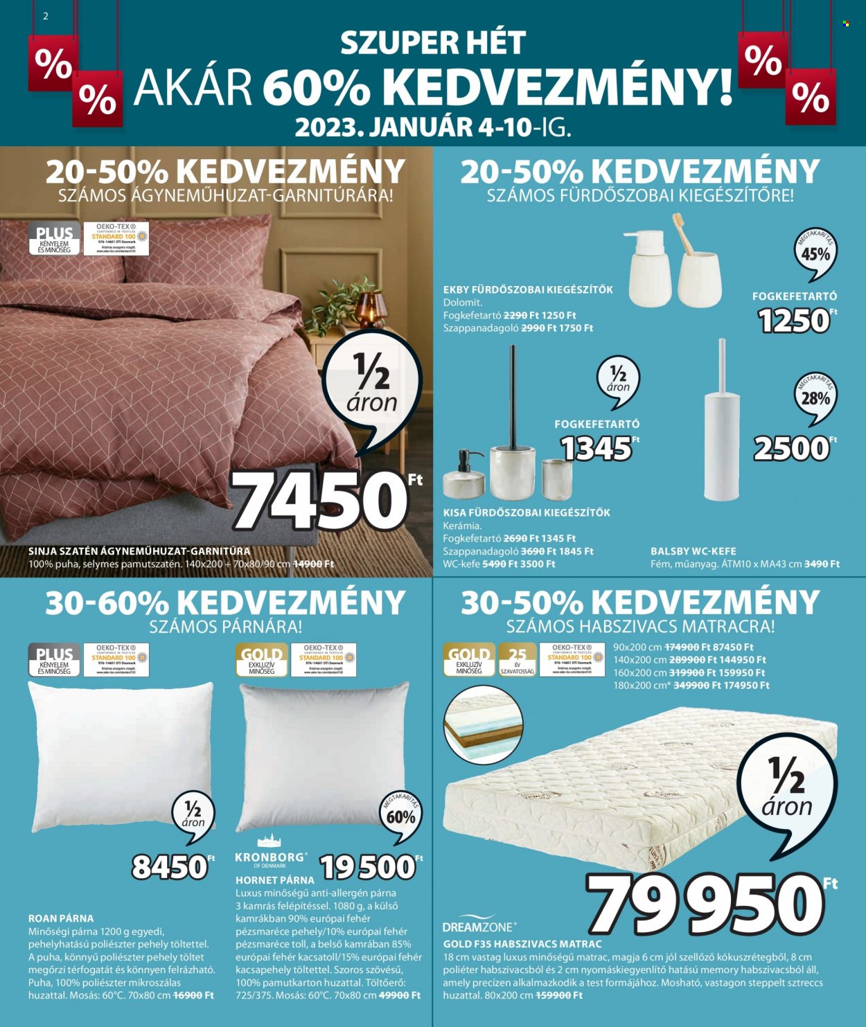JYSK akciós újságok - 2023.01.04 - 2023.01.31. Oldal 2