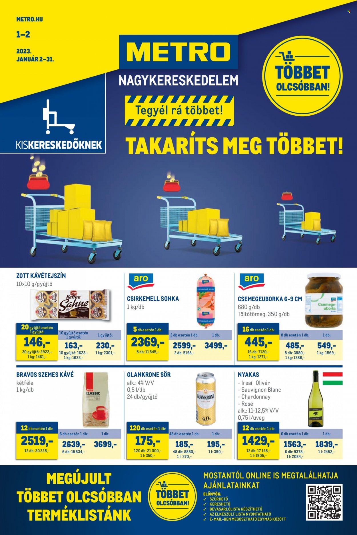 Metro akciós újságok - 2023.01.02 - 2023.01.31. Oldal 1