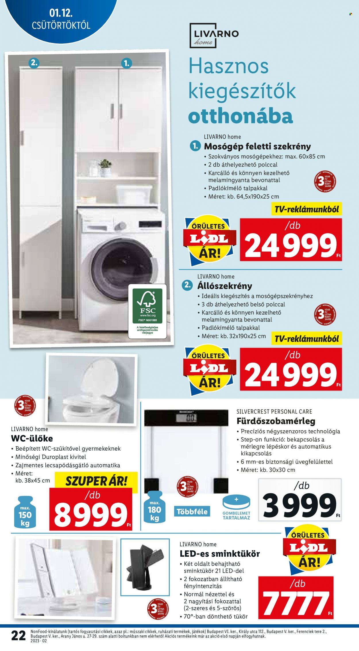 Lidl akciós újságok - 2023.01.12 - 2023.01.18. Oldal 22