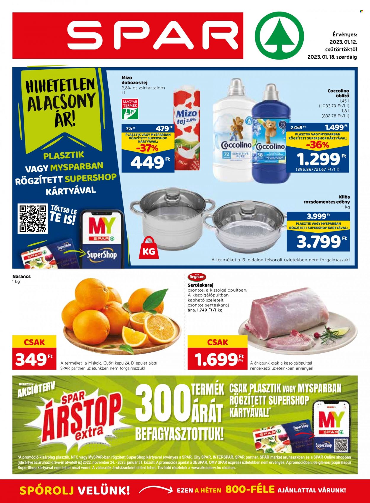 SPAR akciós újságok - 2023.01.12 - 2023.01.18. Oldal 1