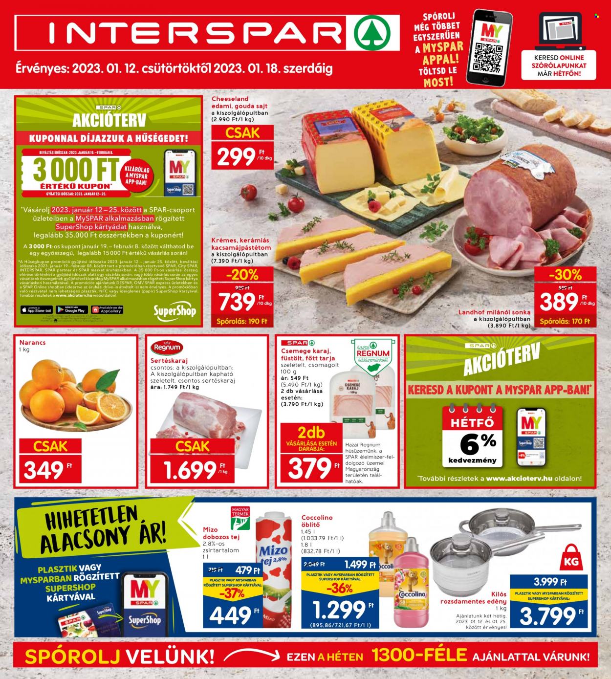 INTERSPAR akciós újságok - 2023.01.12 - 2023.01.18. Oldal 1