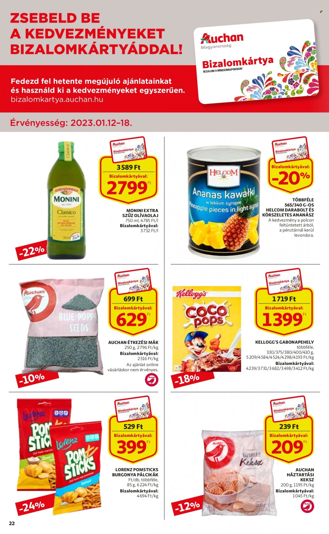 Auchan akciós újságok - 2023.01.12 - 2023.01.18. Oldal 22