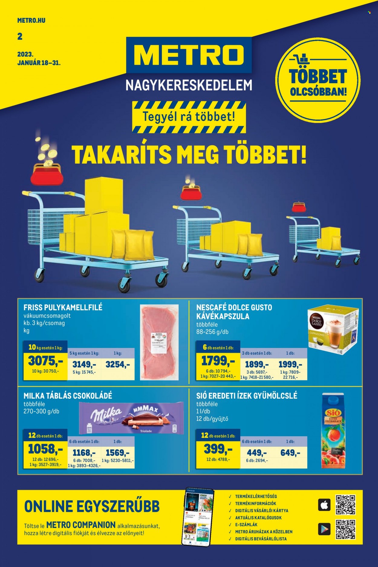 Metro akciós újságok - 2023.01.18 - 2023.01.31. Oldal 1