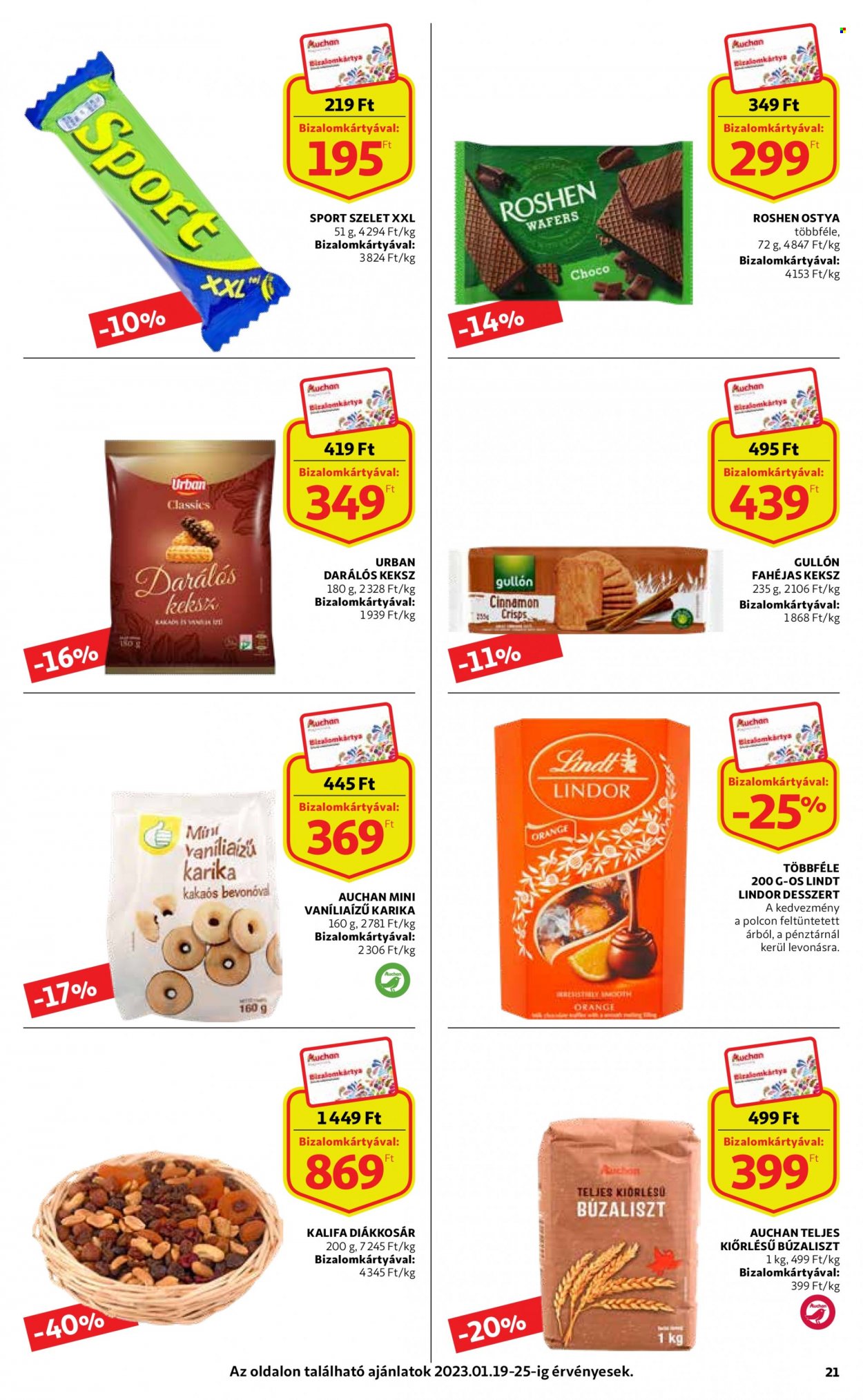 Auchan akciós újságok - 2023.01.19 - 2023.01.25. Oldal 21