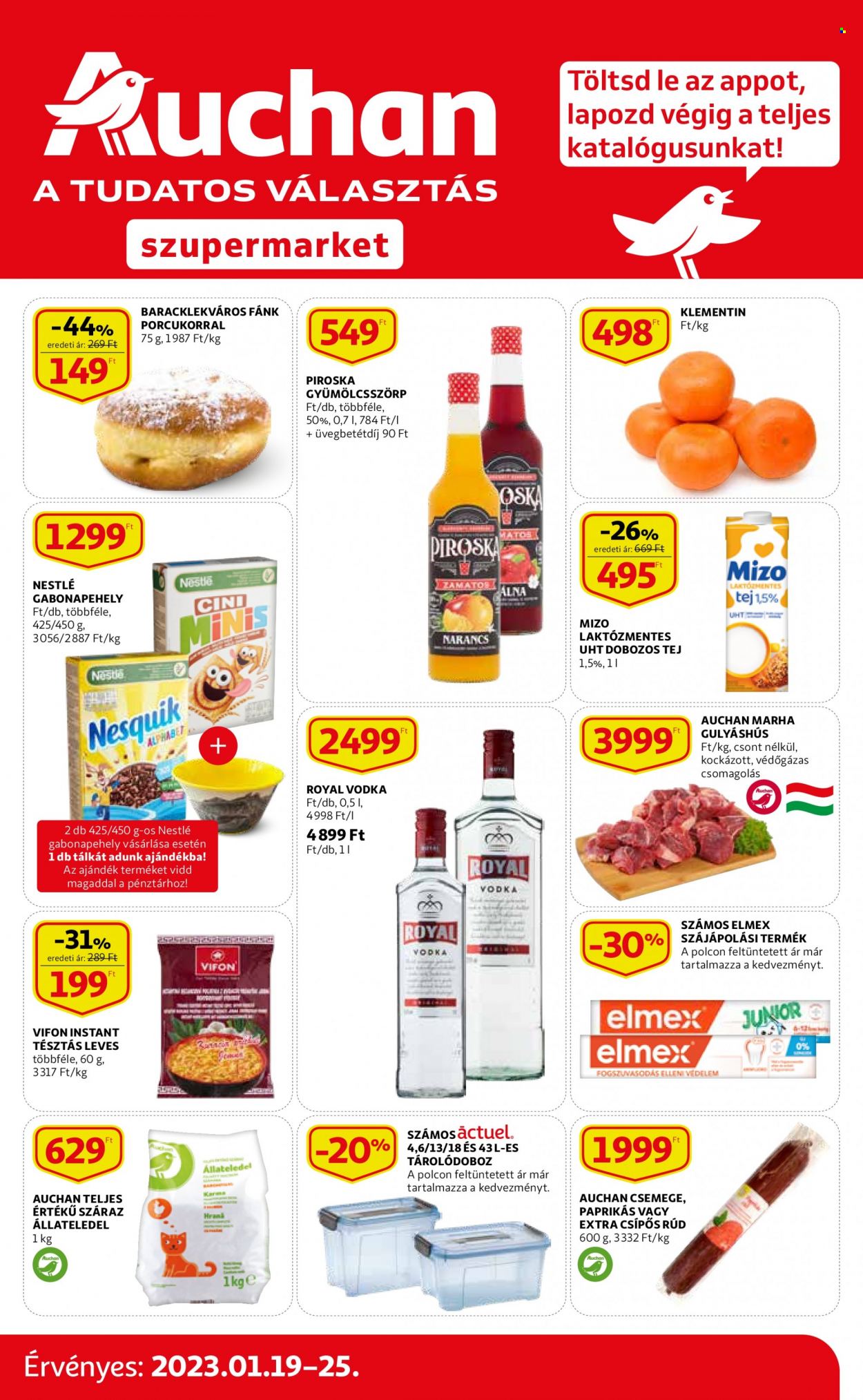 Auchan akciós újságok - 2023.01.19 - 2023.01.25. Oldal 1